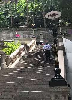 DUDDELL STREET STAIRWAY AND GAS LAMPS