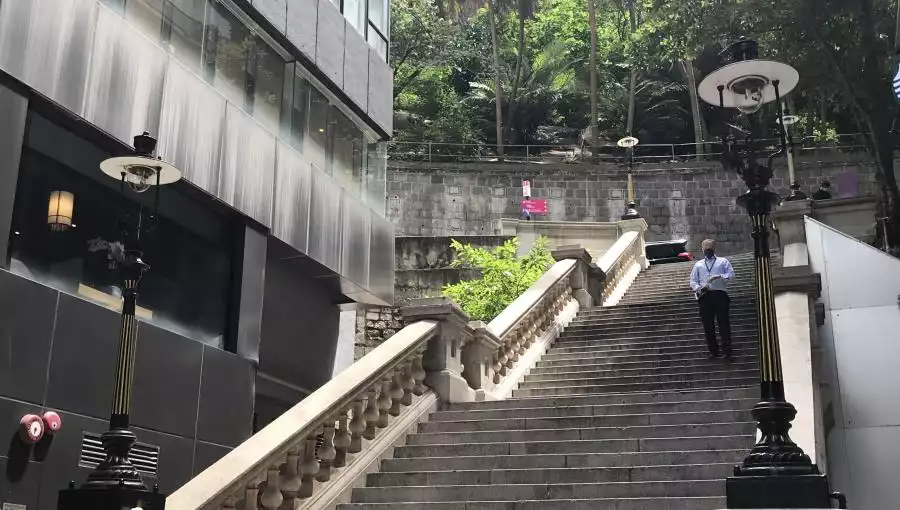 DUDDELL STREET STAIRWAY AND GAS LAMPS