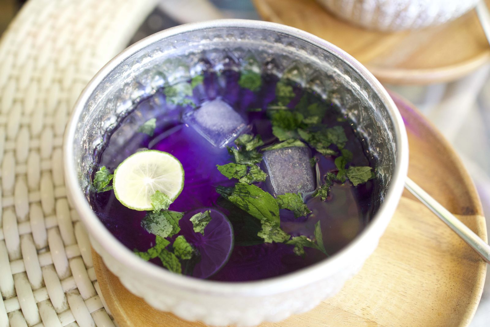 Signature drink Blue Man’s secret.