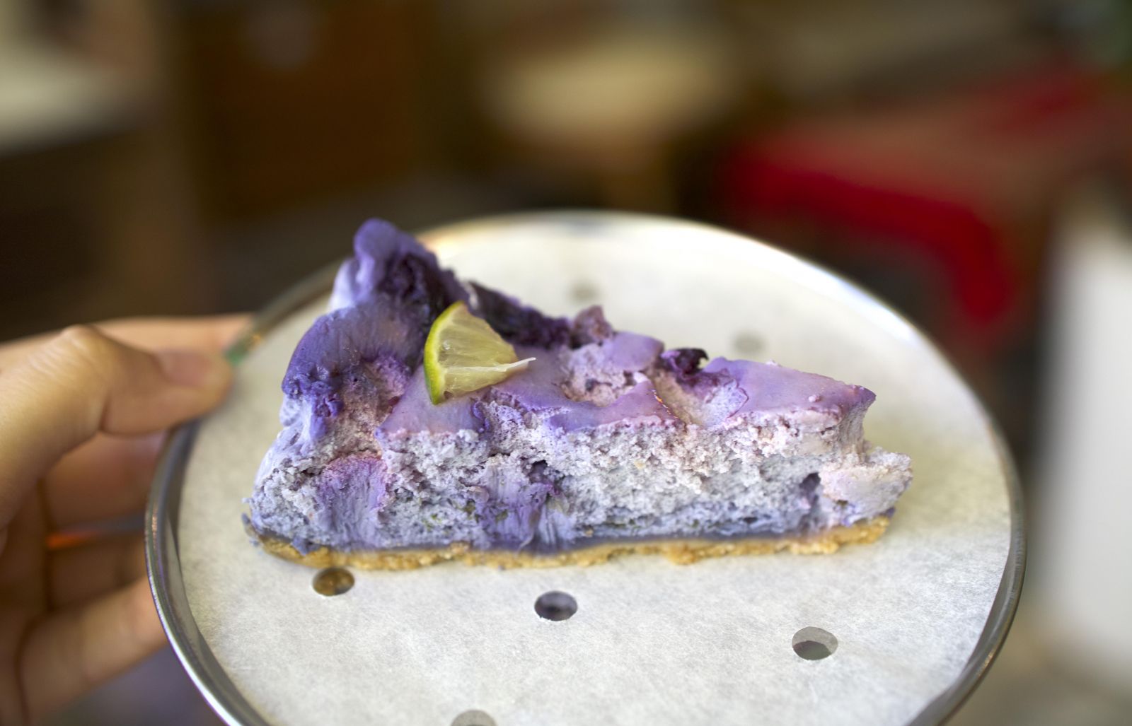 Don't forget a piece of cheesecake too. 