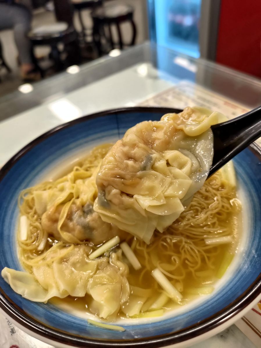Two types of dumplings are available here: Cantonese Wonton or Shrimp Dumpling