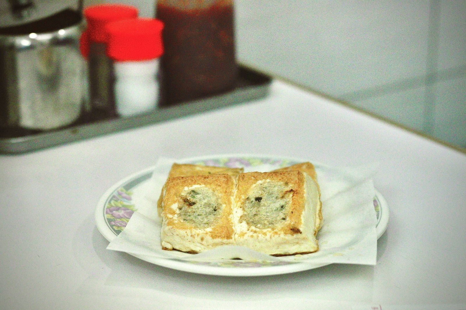 pan-fried Tofu stuffed with Fish Paste (煎釀豆腐) 